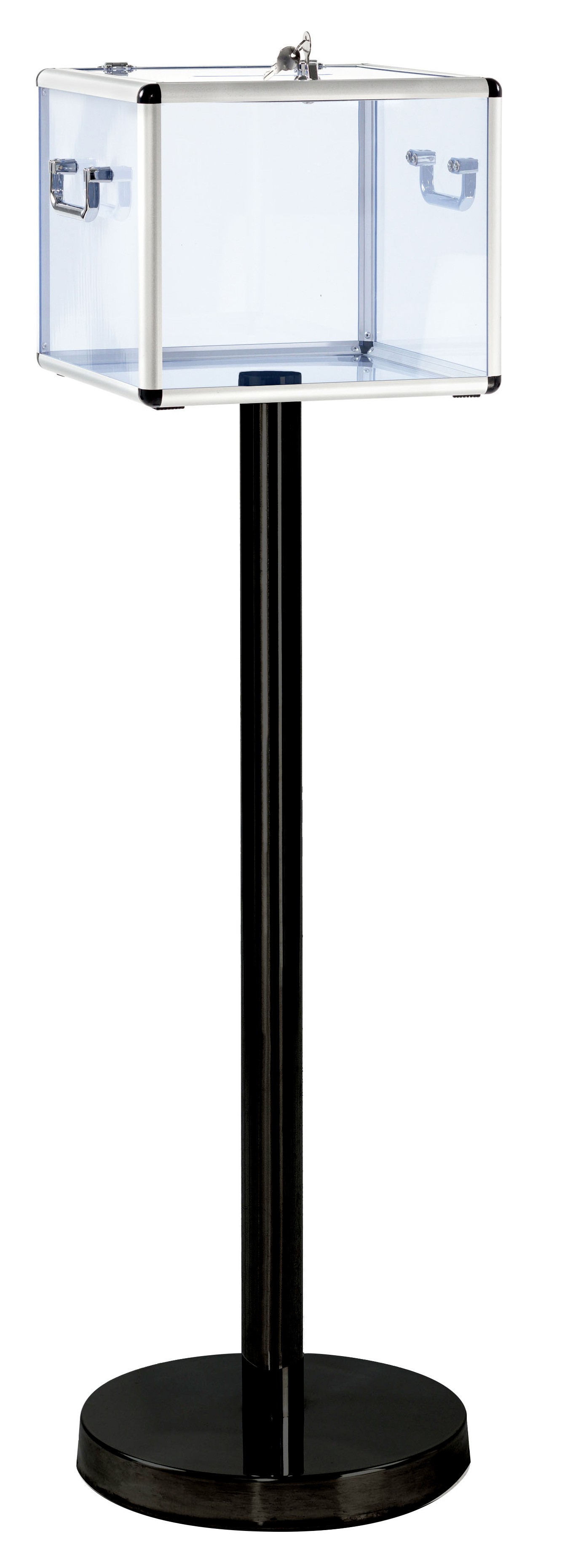 Ballot box on a post for 500 to 1000 ballots