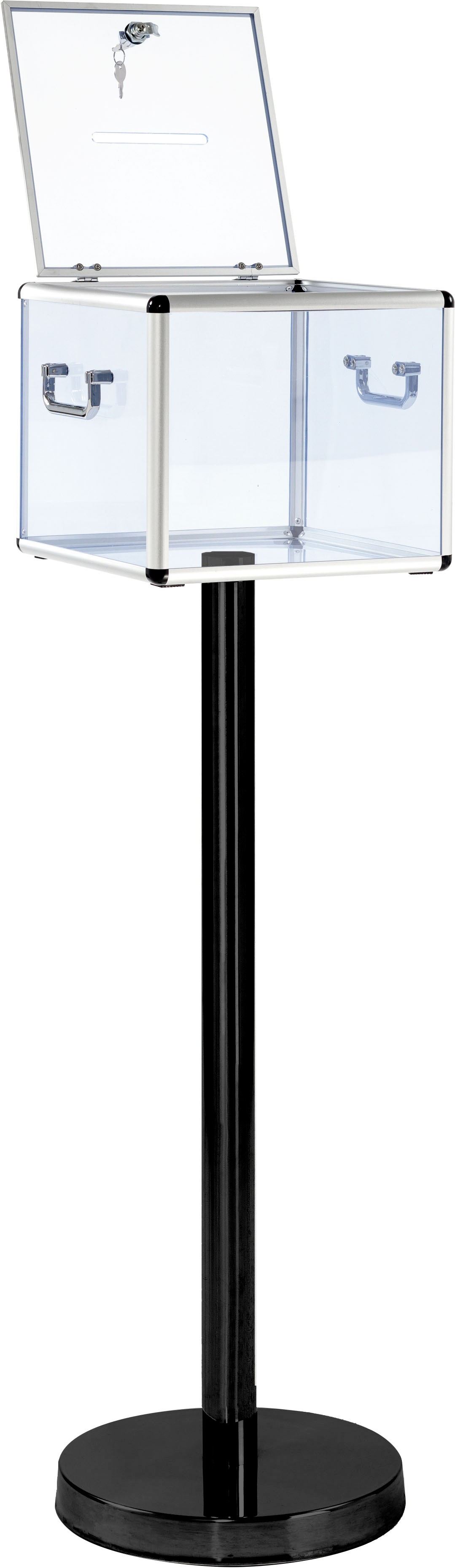 Ballot box on a post for 500 to 1000 ballots