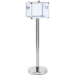 Ballot box on a post for 500 to 1000 ballots