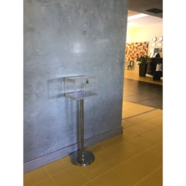 Ballot box on a post for 500 to 1000 ballots
