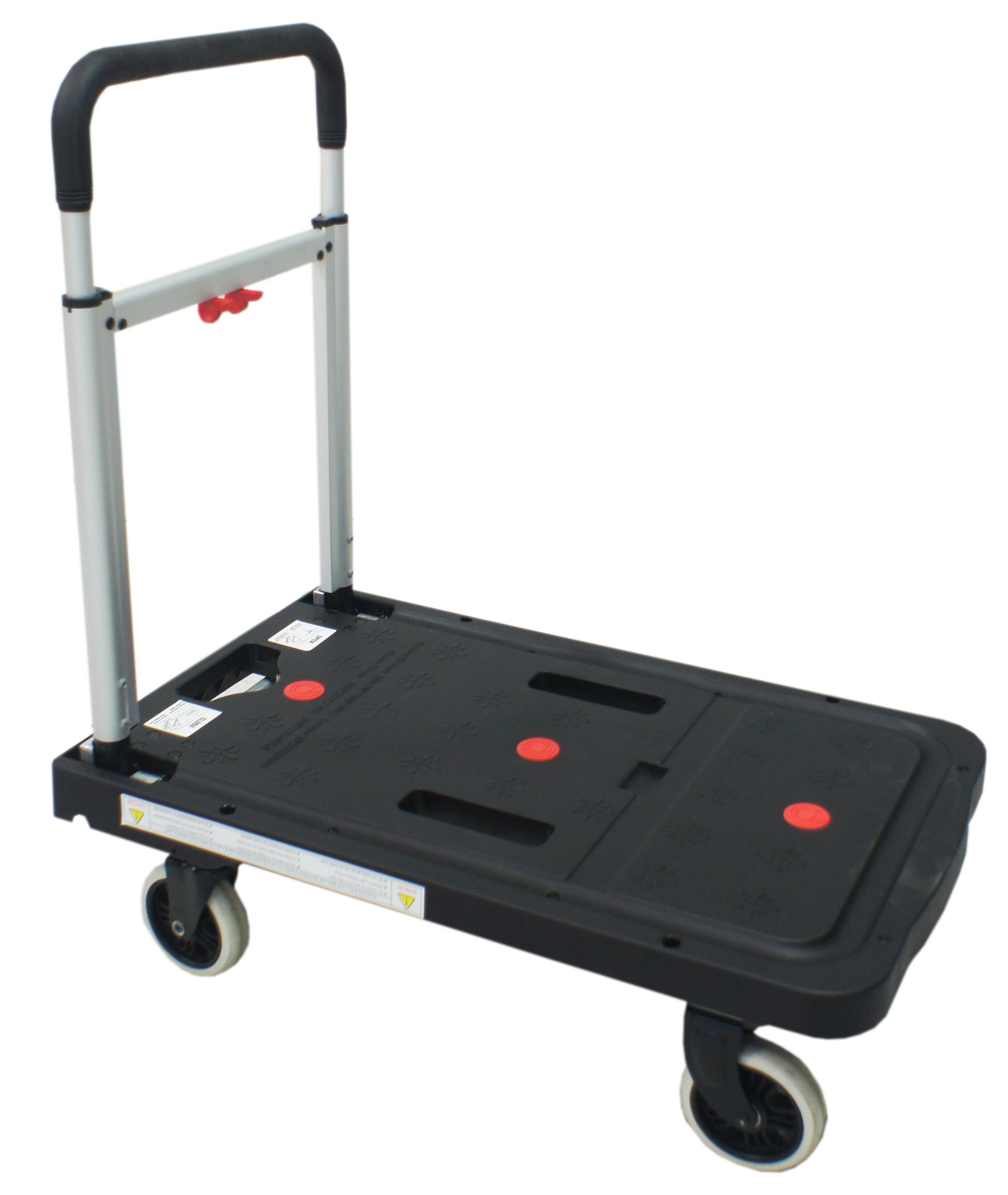 Foldable handling trolley