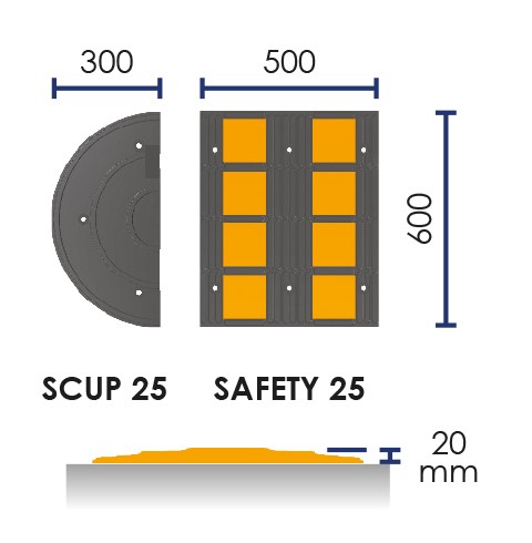 Coussin de ralentissement série safety