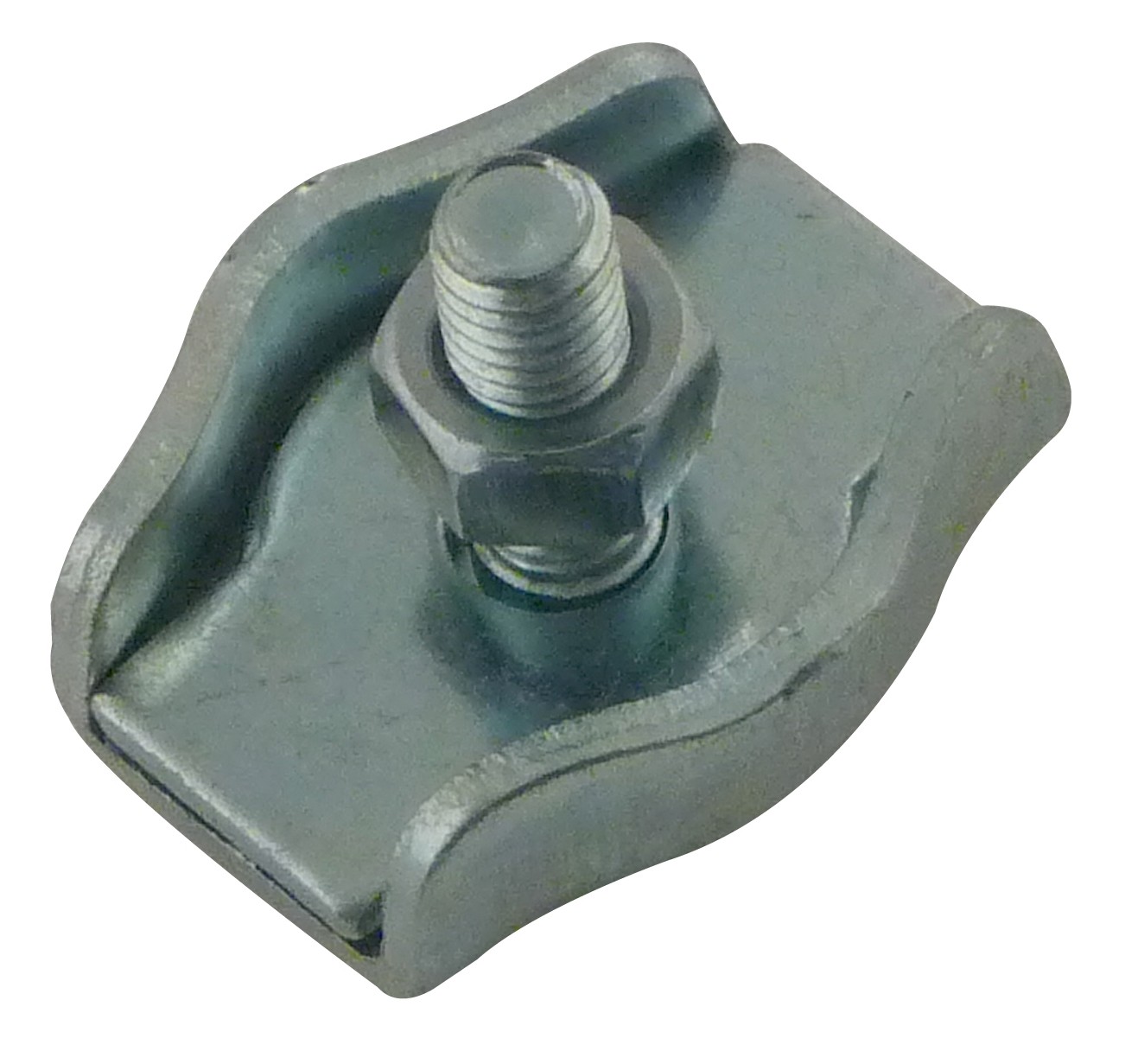 Steel wire rope clip