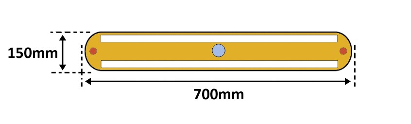 Séparateur de voie franchissable
