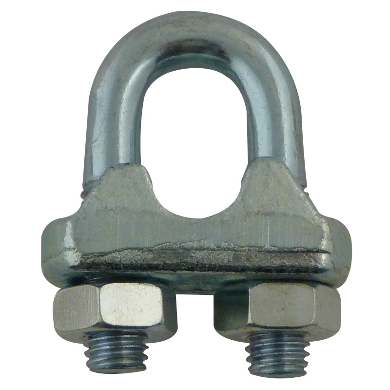 Steel wire rope clip