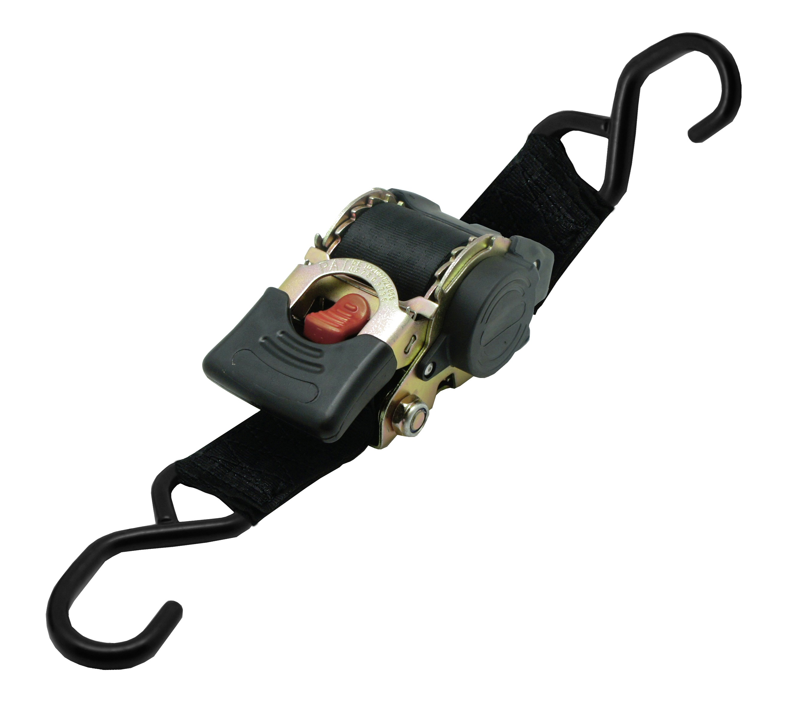 Retractable ratchet tie down