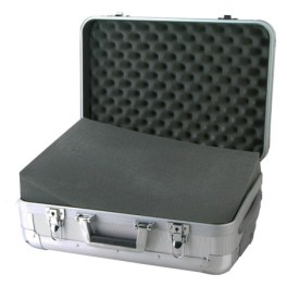 Aluminum protective case with telescopic handle