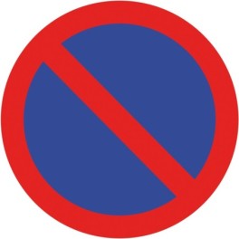 Transparent sticker with pictogram
