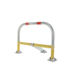 High-resistance spring-loaded parking bollard