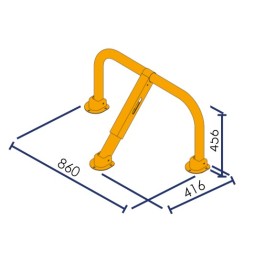 High-Visibility parking bollard