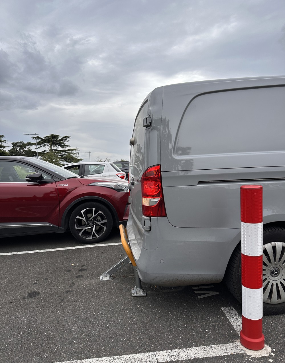 Memory foam parking bollard