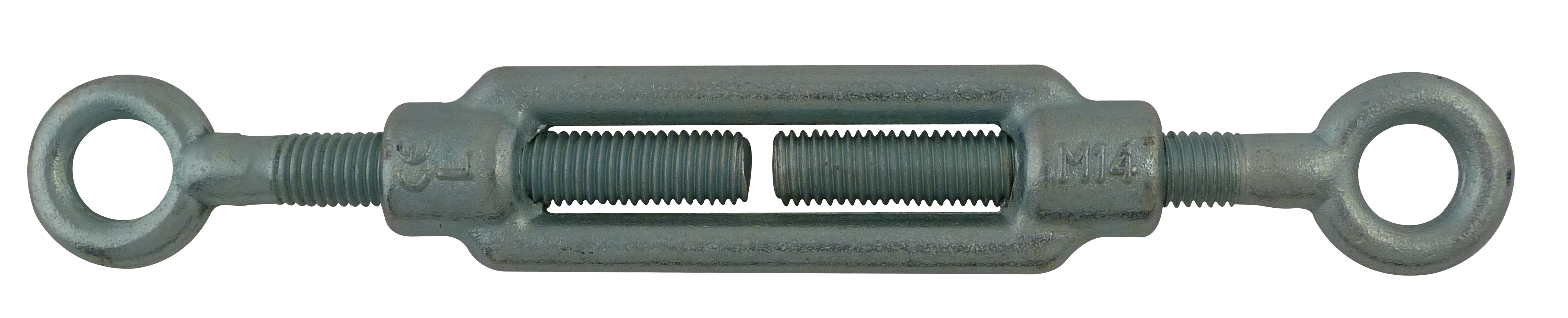 Steel turnbuckle with 2 eyes