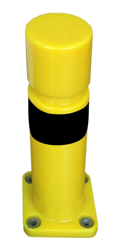 Memory foam industrial post with rounded edges