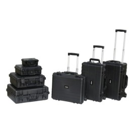 Waterproof protective case with trolley