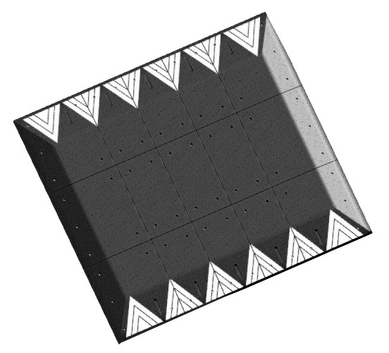 Plateau ralentisseur h 65 mm