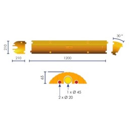 Long-length cable protector
