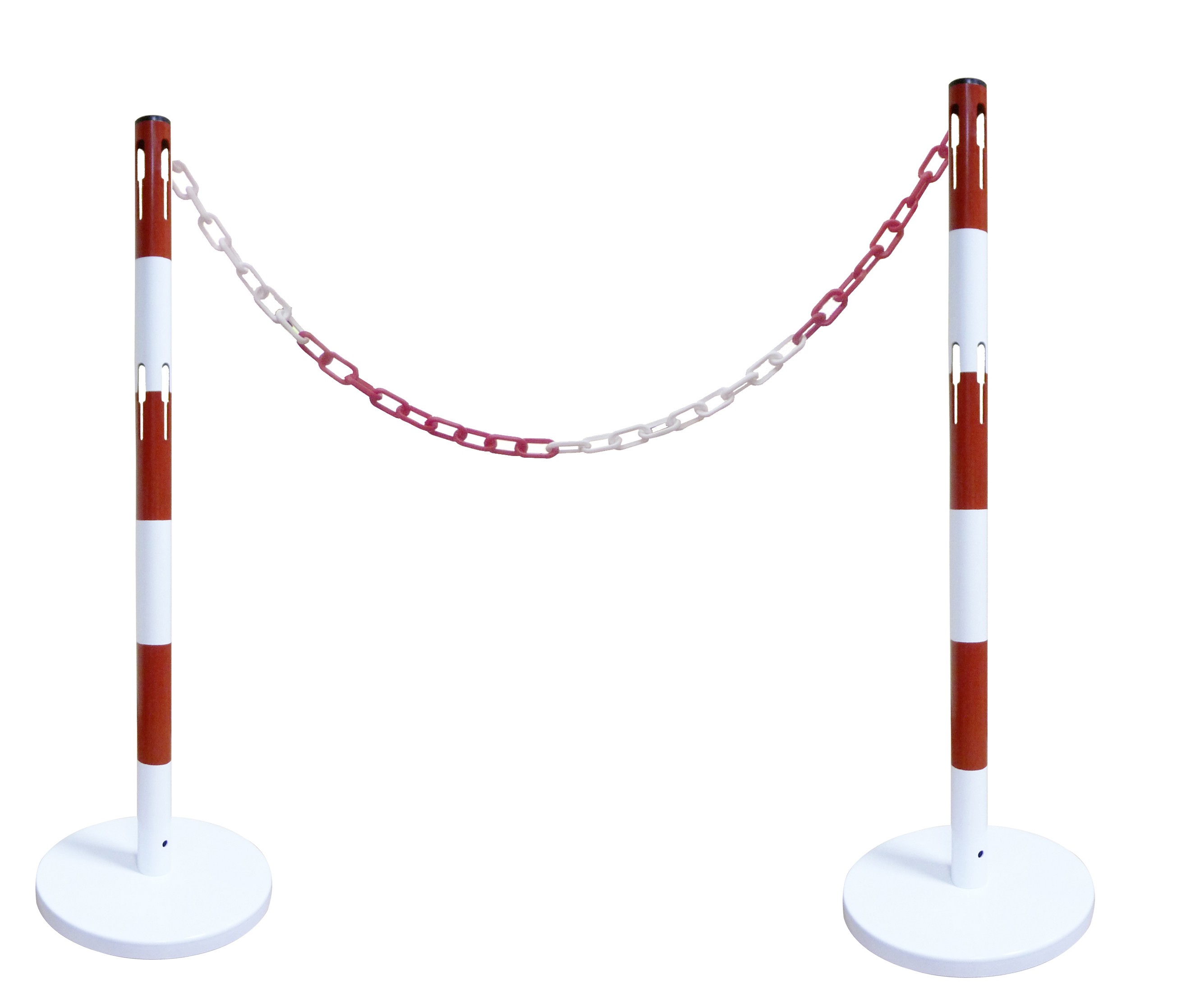 Kit poteau de balisage avec chaine 2 m
