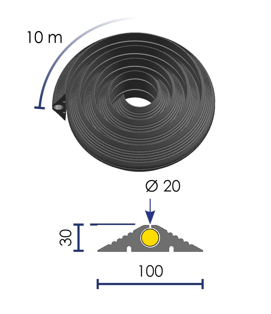 Roll of cable protector