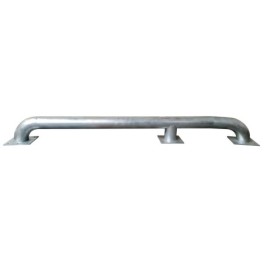 Galvanized steel loading dock wheel guides set