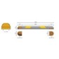 Bordure de balisage continue et flexible