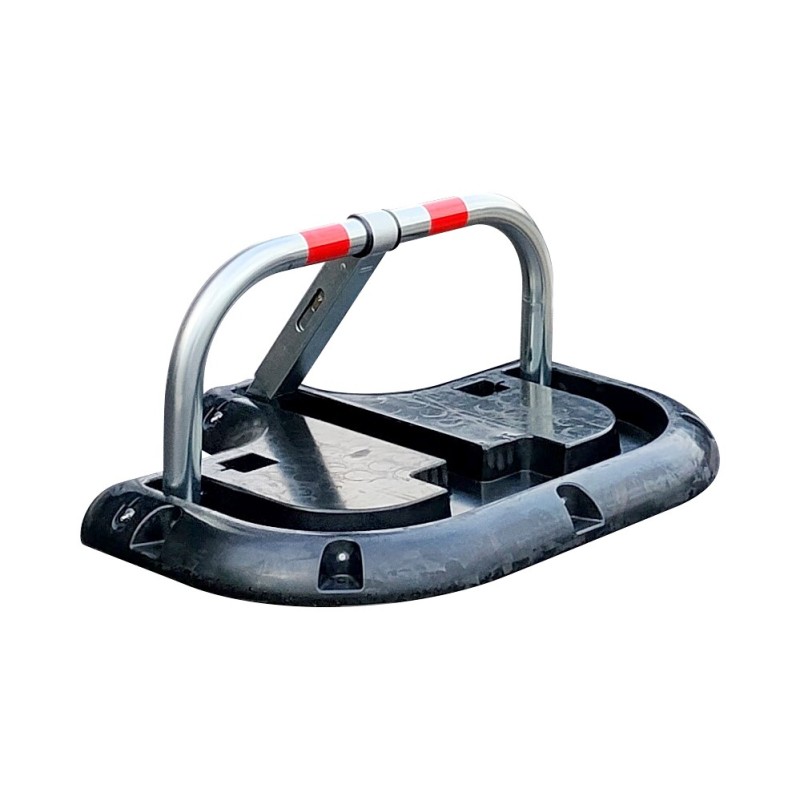 High-Resistance parking bollard with rubber mounting structure