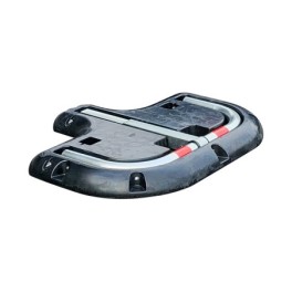 High-Resistance parking bollard with rubber mounting structure