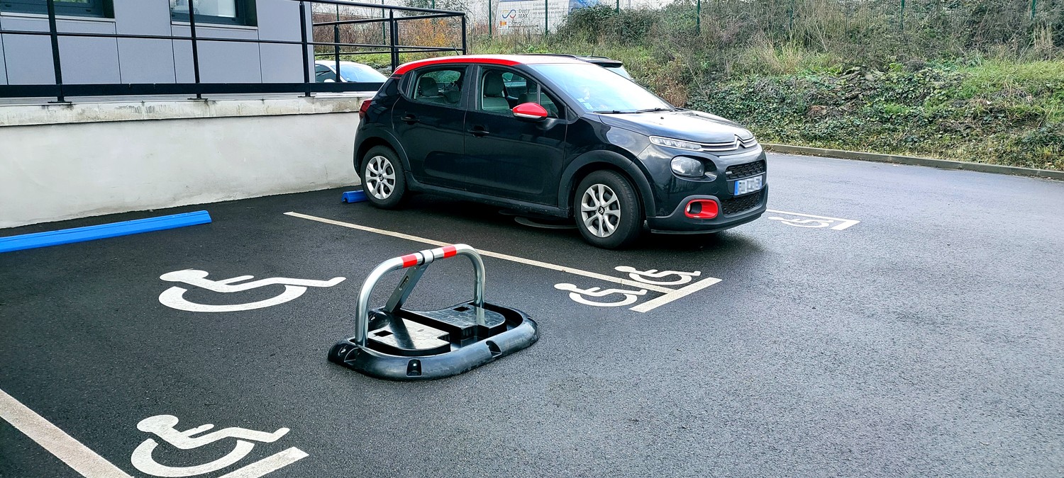 Arceau de parking avec structure à fixer ø60 mm