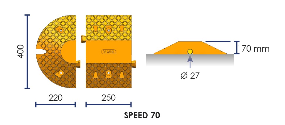 Ralentisseur modulaire série speed