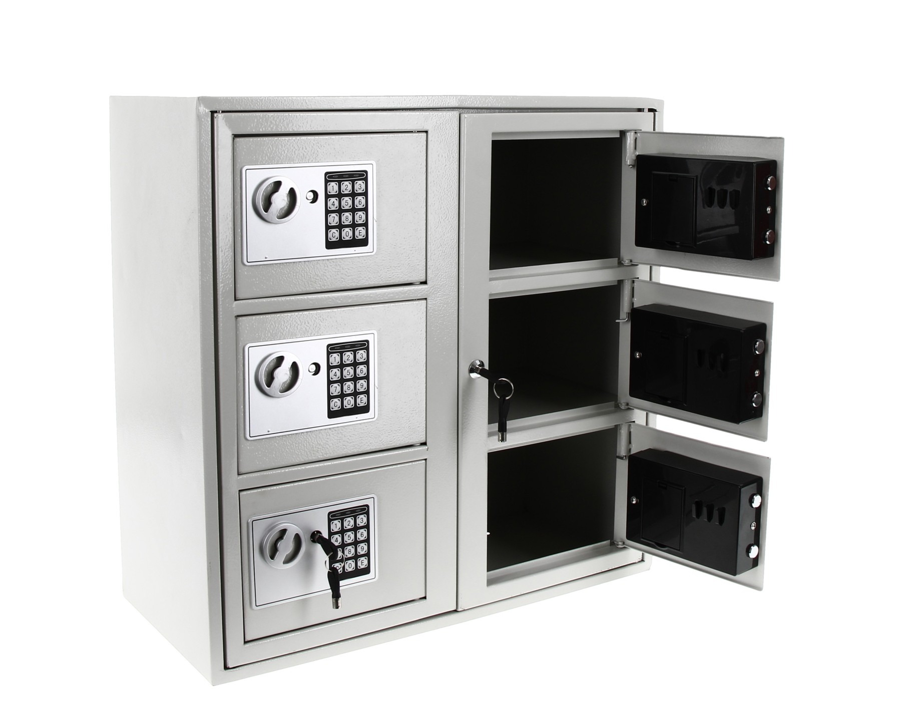 Locker for phones and personal belongings - 6 compartments