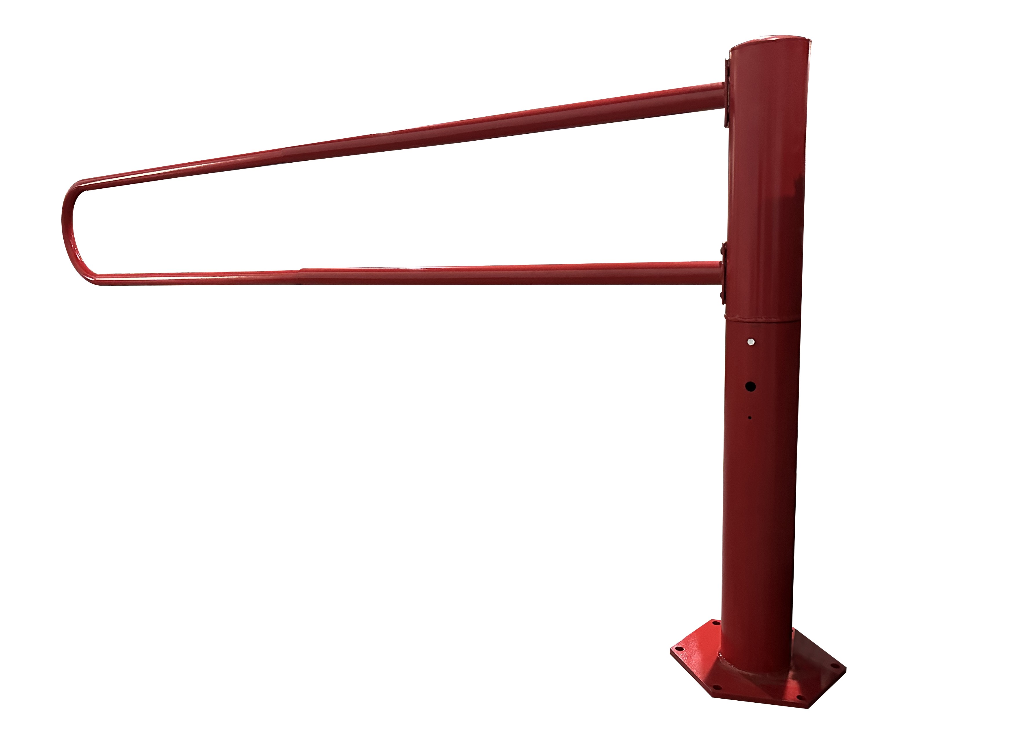 Barrière pivotante rouge