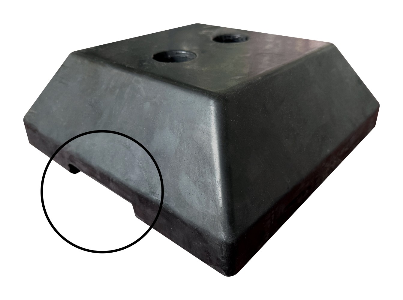 Base pour barrière de sécurité polypropylène