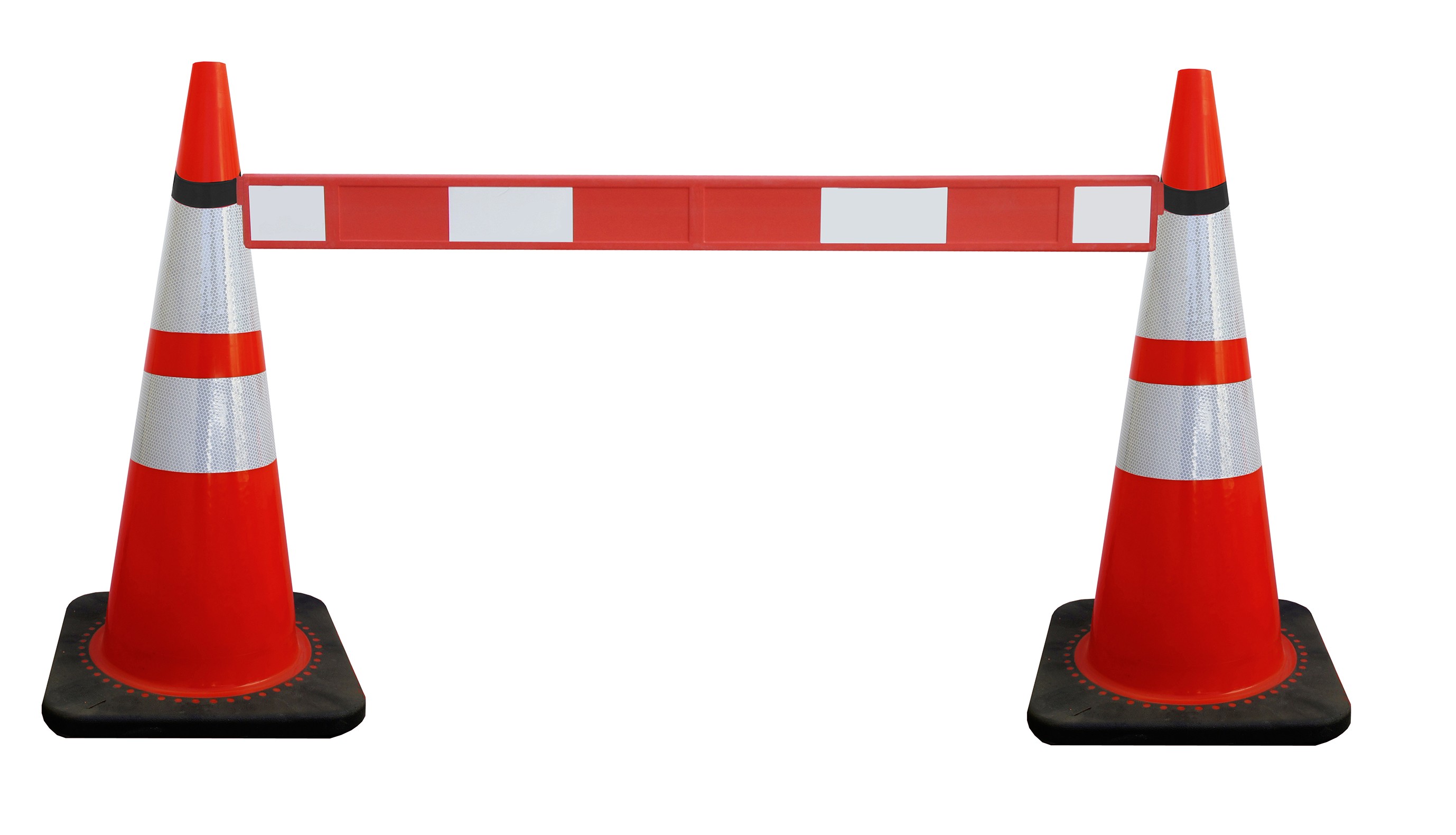 Fixed plastic barrier