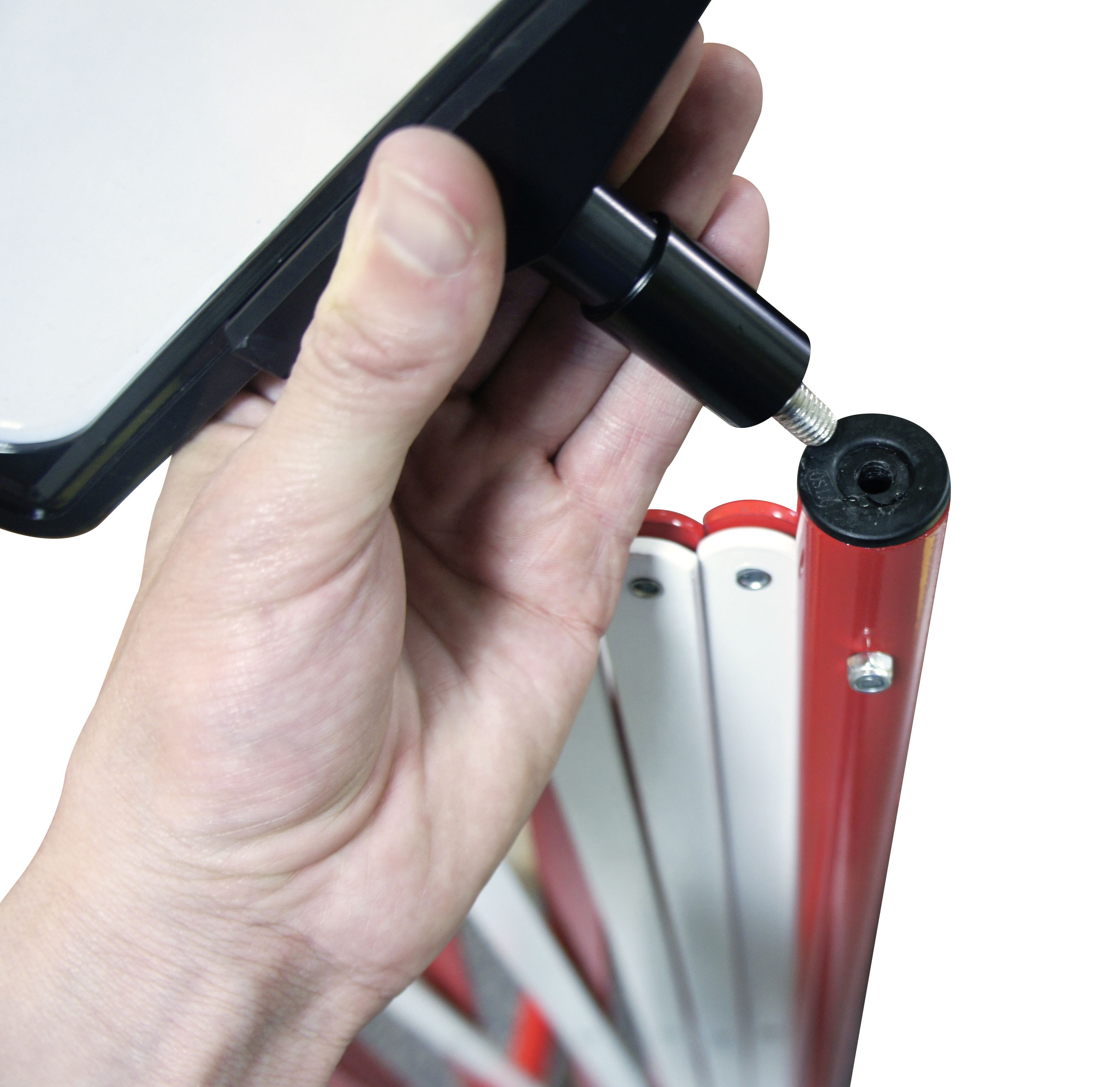 Extendable construction barrier