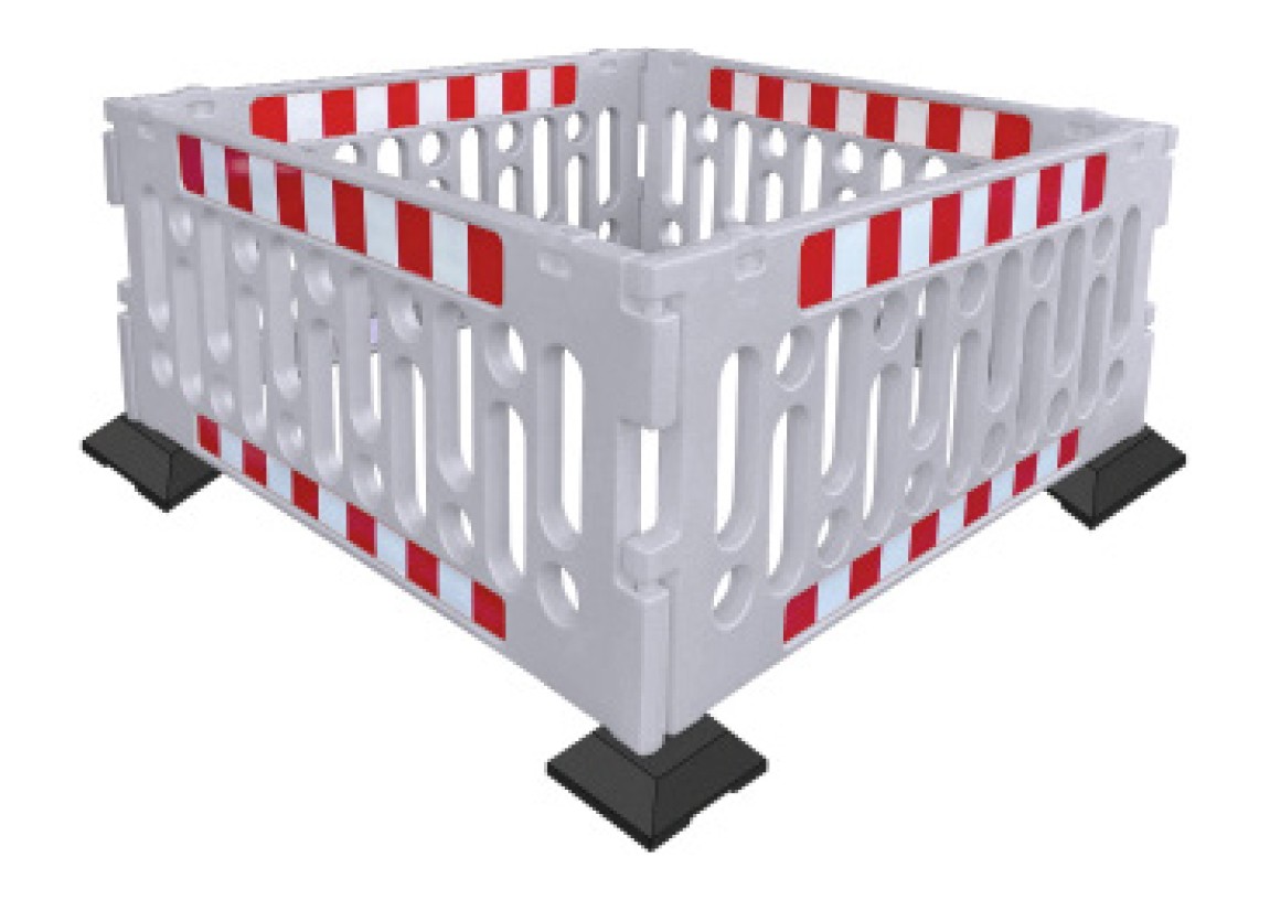 Base pour barrière de sécurité polypropylène