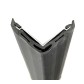 Rubber corner protector with aluminum profile