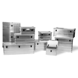 Malle aluminium avec coins de 29l à 425l