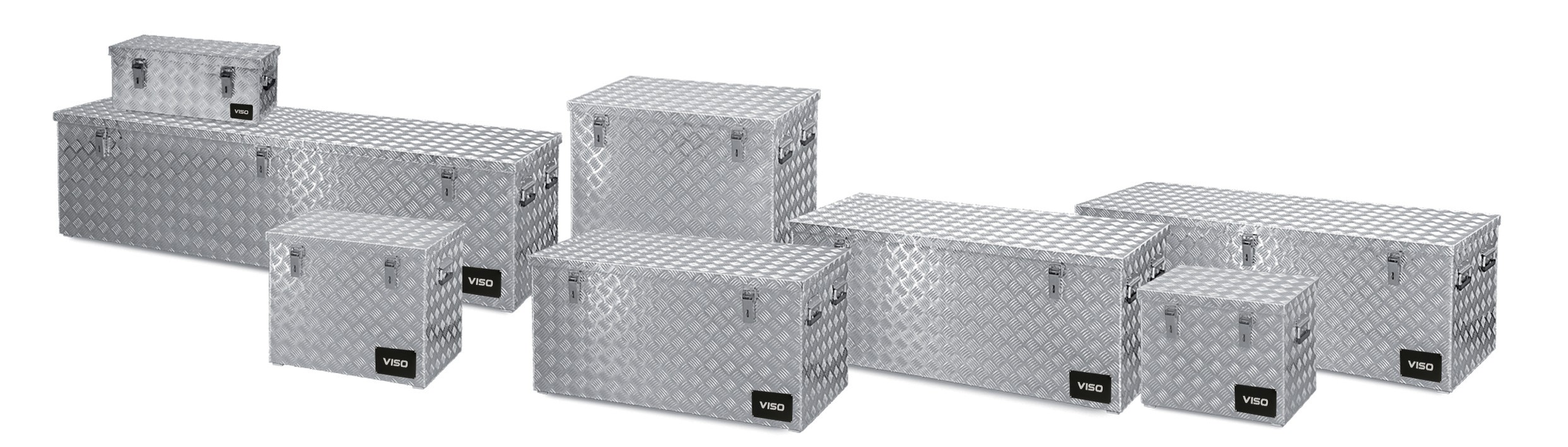 Heavy duty aluminum crate - 37L to 883L