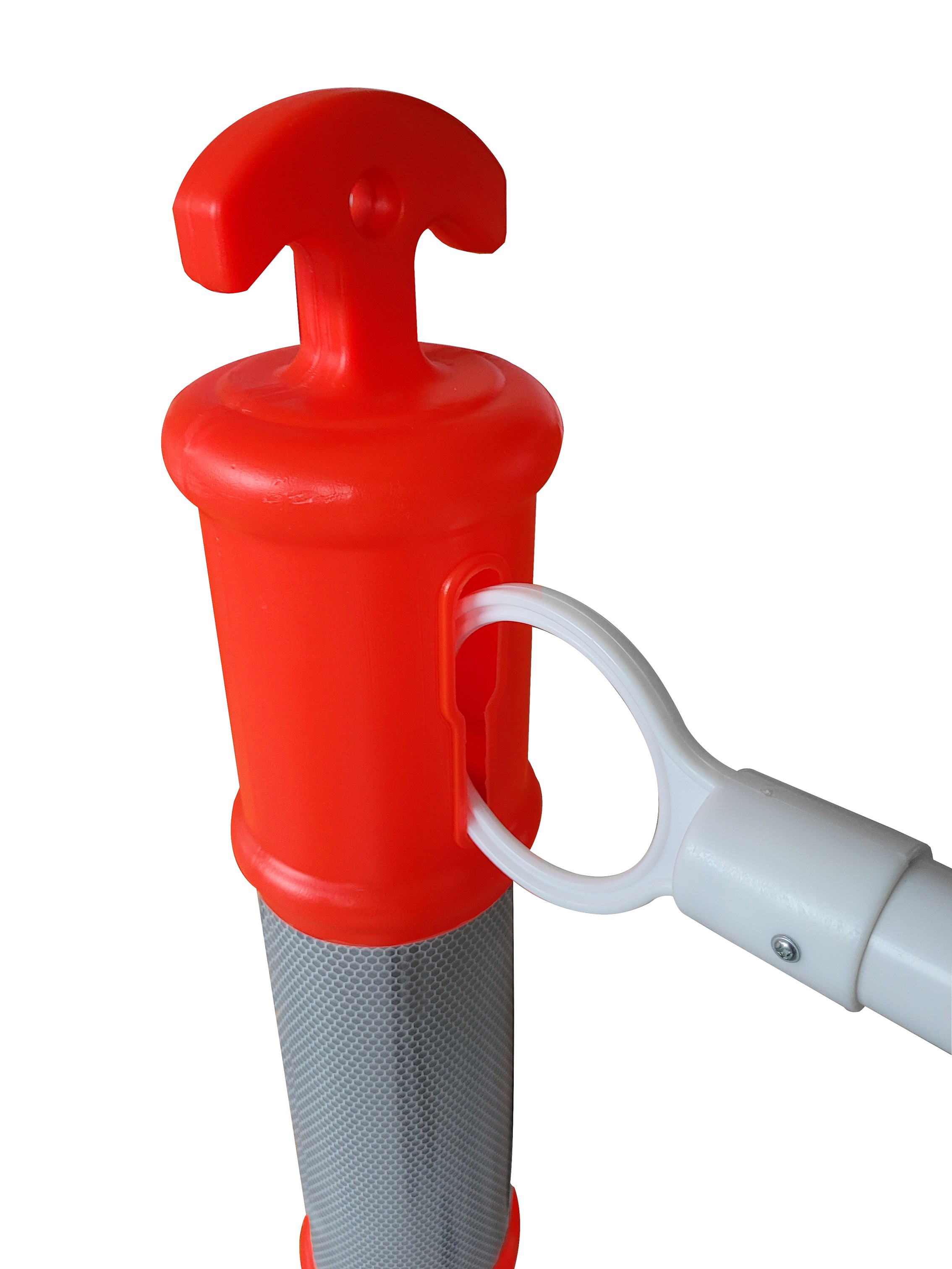 High visibility bollard with extending bar