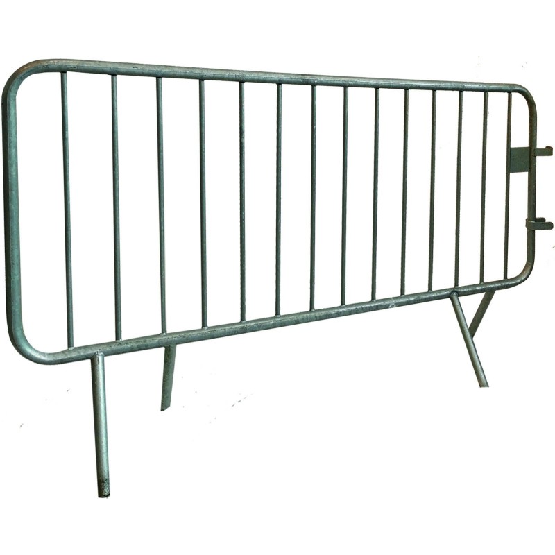 Galvanized crowd control barrier