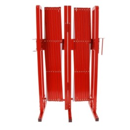 Barrière extensible en acier h 1 m x 4 m