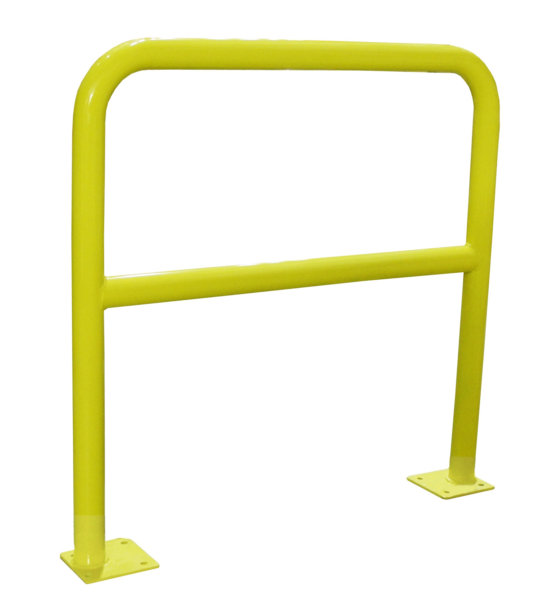 Safety barrier with steel rounded edges