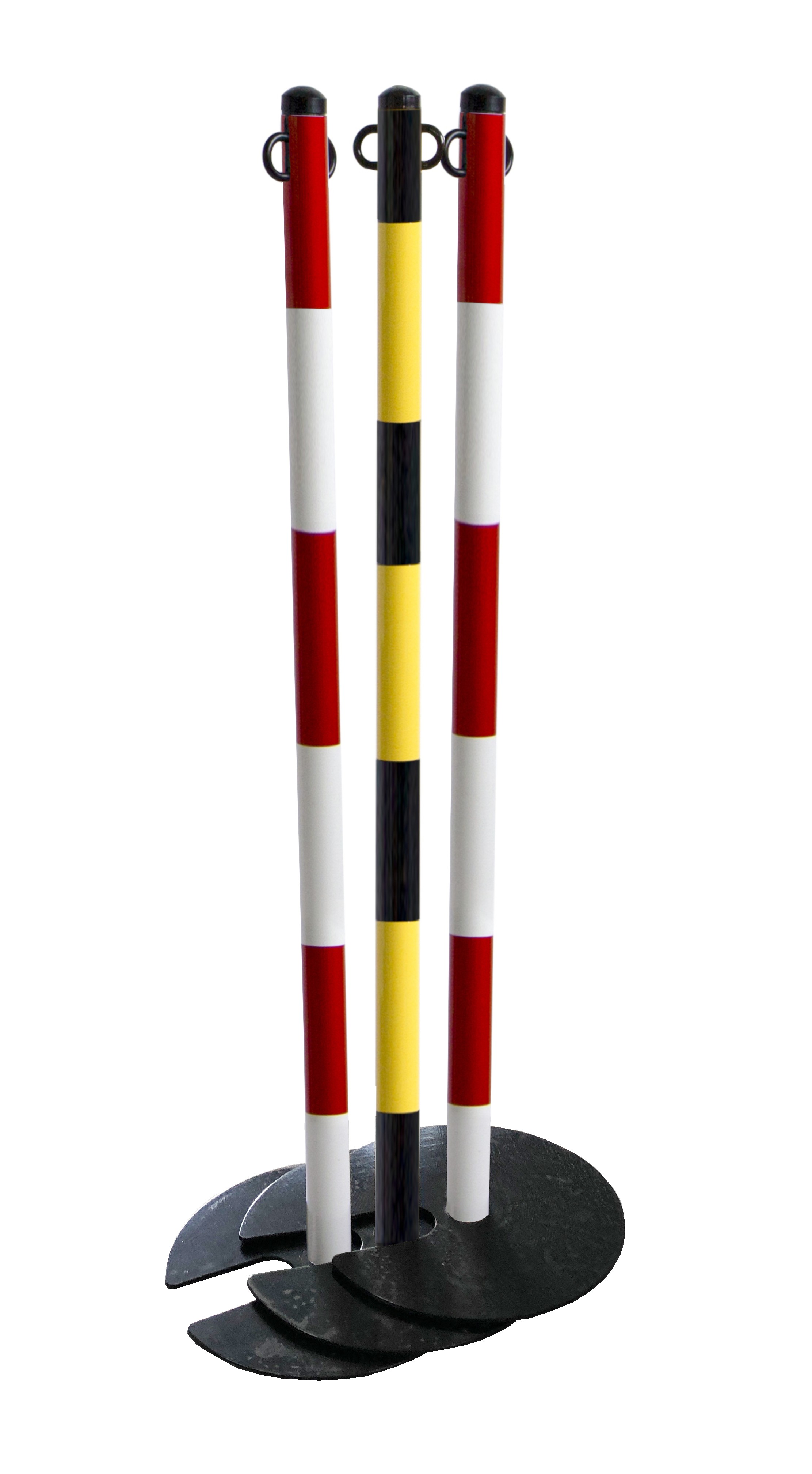 Poteau de balisage pour chaine