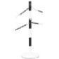 Steel bollard with base and chain