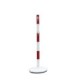 Steel bollard with base and chain