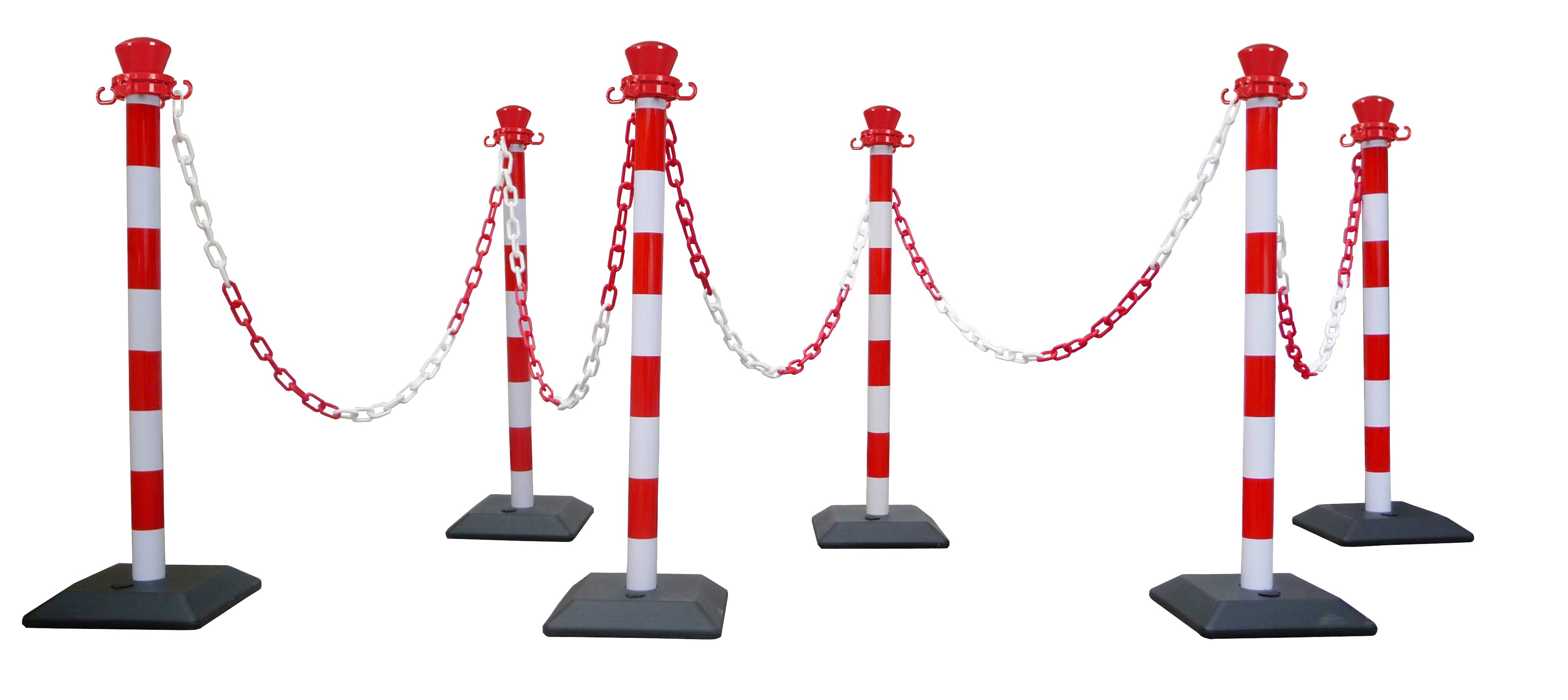 Plastic bollard with chain - Monobloc