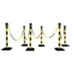 Plastic bollard with chain - Monobloc