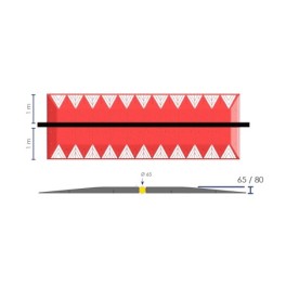 Cable pass for road crossings - 100 mm