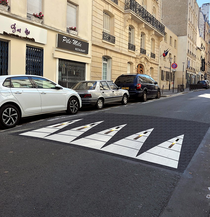 4-meter speed bump