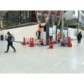 Extendable plastic safety barrier - 2,40m