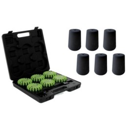 Set of 6 9-position LED flashing construction lamps